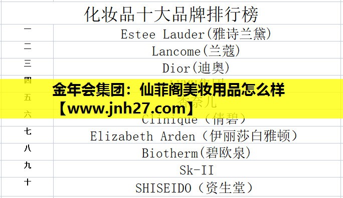 仙菲阁美妆用品怎么样